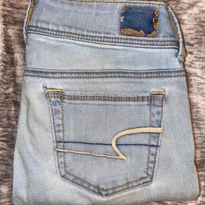 American Eagle Light Wash Bootcut Jeans Size 0